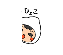 All kinds of comic faces of Shiro sticker #11303759