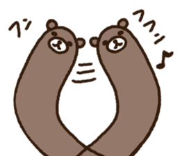 Bear with a funny bird sticker #11304573