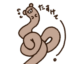 Bear with a funny bird sticker #11304596