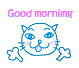 cute cat and dog sticker #11305041