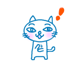 cute cat and dog sticker #11305054