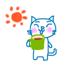 cute cat and dog sticker #11305063