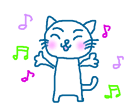 cute cat and dog sticker #11305064