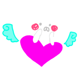 Pure white usyagi sticker #11305926