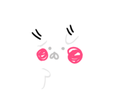 Pure white usyagi sticker #11305928