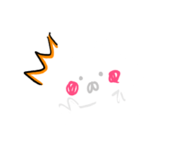 Pure white usyagi sticker #11305941