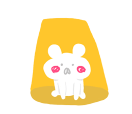 Pure white usyagi sticker #11305942