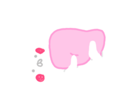 Pure white usyagi sticker #11305943