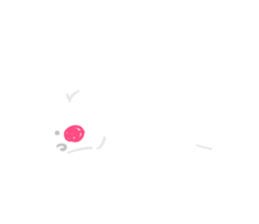 Pure white usyagi sticker #11305947