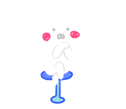 Pure white usyagi sticker #11305948