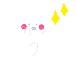 Pure white usyagi sticker #11305950