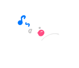 Pure white usyagi sticker #11305953