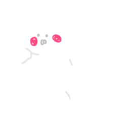 Pure white usyagi sticker #11305958