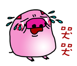 Stacked three pigs sticker #11307128