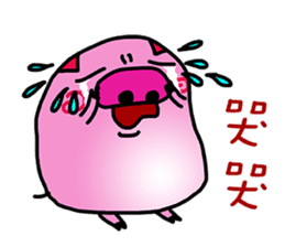 Stacked three pigs sticker #11307128