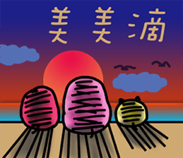 Stacked three pigs sticker #11307158