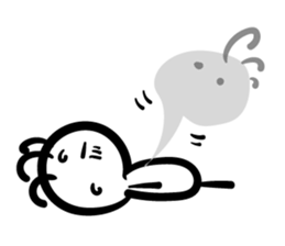 Cave painting of Native American 4 sticker #11307916