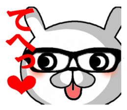 kurobuchimeganeusagi sticker #11308219