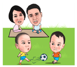 Amp & Ohm Super twins sticker #11308298