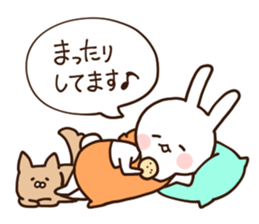 Everyday friendly housewife rabbit2 sticker #11308856
