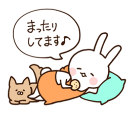 Everyday friendly housewife rabbit2 sticker #11308856