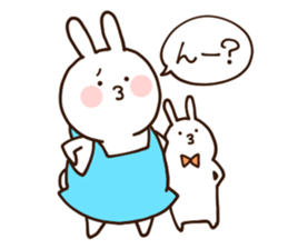 Everyday friendly housewife rabbit2 sticker #11308860