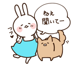 Everyday friendly housewife rabbit2 sticker #11308866