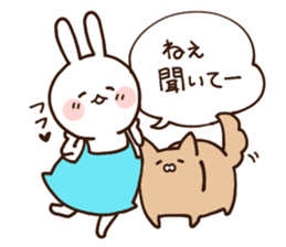 Everyday friendly housewife rabbit2 sticker #11308866