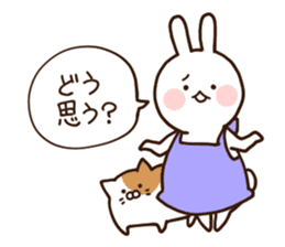 Everyday friendly housewife rabbit2 sticker #11308867