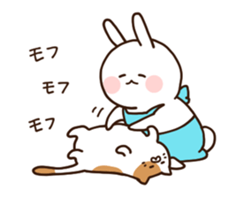 Everyday friendly housewife rabbit2 sticker #11308869