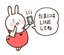 Everyday friendly housewife rabbit2 sticker #11308879