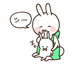 Everyday friendly housewife rabbit2 sticker #11308884