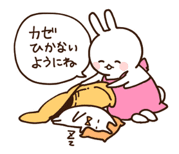 Everyday friendly housewife rabbit2 sticker #11308885