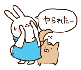 Everyday friendly housewife rabbit2 sticker #11308886