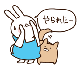 Everyday friendly housewife rabbit2 sticker #11308886