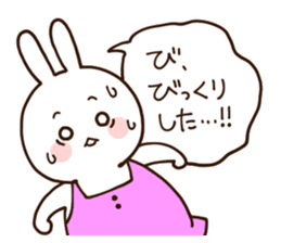 Everyday friendly housewife rabbit2 sticker #11308890