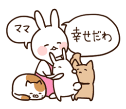 Everyday friendly housewife rabbit2 sticker #11308895