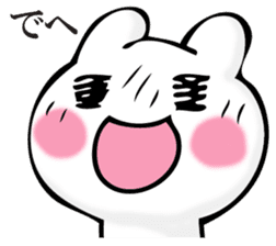 Rabbit and SUMAHO sticker #11309000