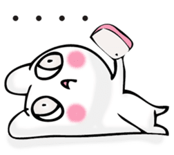 Rabbit and SUMAHO sticker #11309009