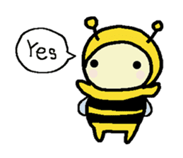 A little honey bee sticker 2 sticker #11309818