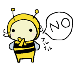 A little honey bee sticker 2 sticker #11309819