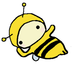 A little honey bee sticker 2 sticker #11309822