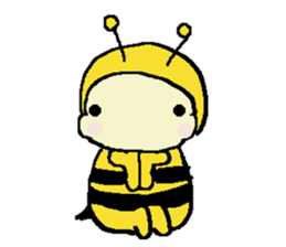 A little honey bee sticker 2 sticker #11309837