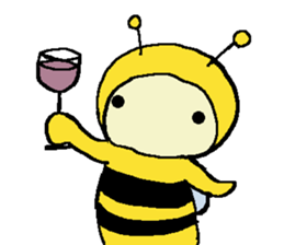 A little honey bee sticker 2 sticker #11309849