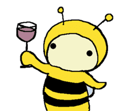 A little honey bee sticker 2 sticker #11309849