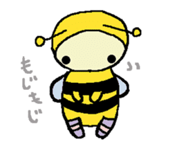 A little honey bee sticker 2 sticker #11309851