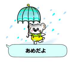 Bear to tell the words sticker #11310141