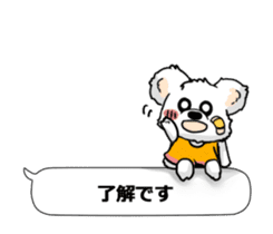 Bear to tell the words sticker #11310144