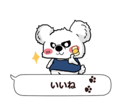 Bear to tell the words sticker #11310153