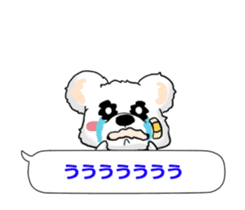 Bear to tell the words sticker #11310162